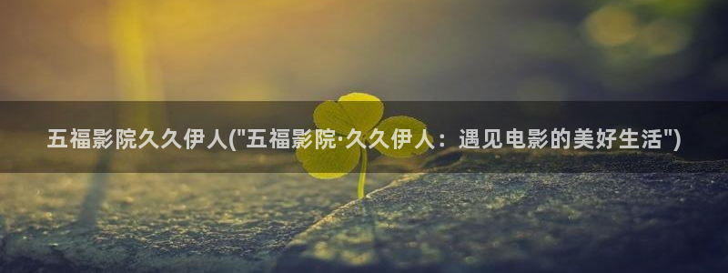 伊人久久999影院：五福影院久久伊人(\